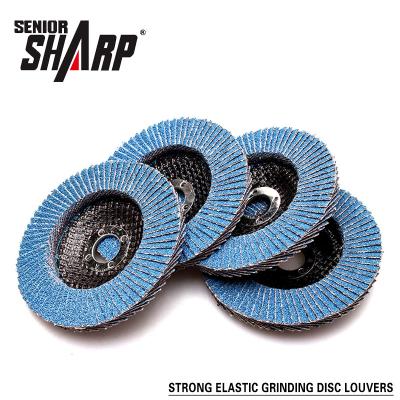 China Good Performance and Durable Blue Abrasive Flap Disc Good Quality Flap Disc 100mm Handful Flap Disc Abrasive for sale