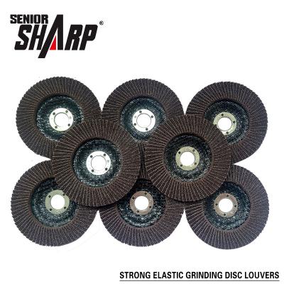 China Abrasive Tools Manufacturer 4inch Aluminum Oxide Flap Disk Sanding Disc for Stainless Steel Metal for sale