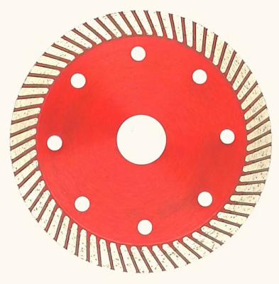 China 105/115/ 125mm Hot pressed super thin turbo diamond cutting disc turbo diamond saw blade for granite ceramic marble for sale