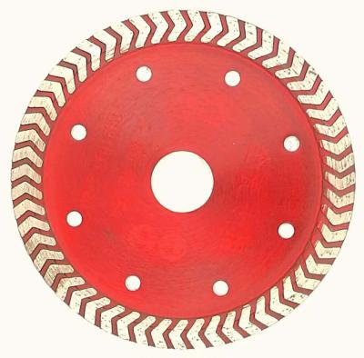 China OEM High-end quality diamond disk 115/125/180/230mm Mesh Thin Turbo Cutting Saw Blade For Porcelain Tile Cutting Disc for sale