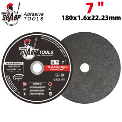 China 7 inch 180x1.6x22.2mm Cutting Disc Abrasive Cutting Disc for metal and inox for sale