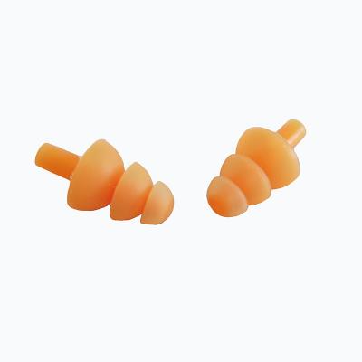 China Sleep Factory Whole Sale Reusable Silicone Swimming Ear Plugs Waterproof Noise Reduction Earplugs For Sleeping, Swimming, Snoring, Gigs With P for sale