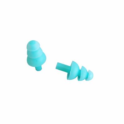 China Hot Selling Sleep Swimming Amazon 3 Layers Noise Reduction Silicone Earplugs With Waterproof Reusable Soft Case Earplugs Ear Plugs for sale