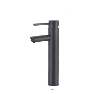 China Watermark Matte Black Single Hole Basin Faucet Sink Metered Basin Faucets Mixer Bathroom Taps Modern Australian Vanity Faucet for sale