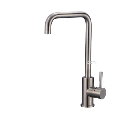 China Lead Free Stainless Steel Thermostatic Faucet SUS304 Kitchen Galley Single Lever Bar Faucet With 24-Inch Supply Hose, Brushed for sale