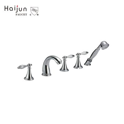 China High quality cUpc free slide bar deck mounted bathroom tub shower faucets parts for sale