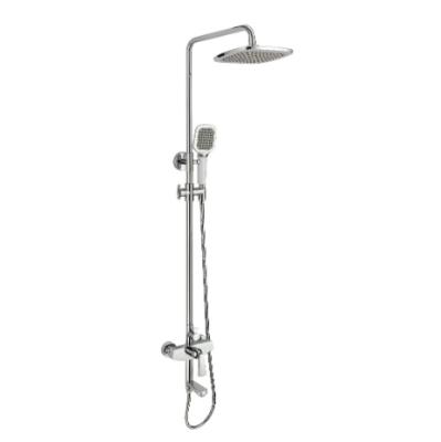 China Metered Faucets Rainfall Shower Head Bathroom Shower Mixer Set Sanitary Ware Bath Shower Mixer Taps Set for sale