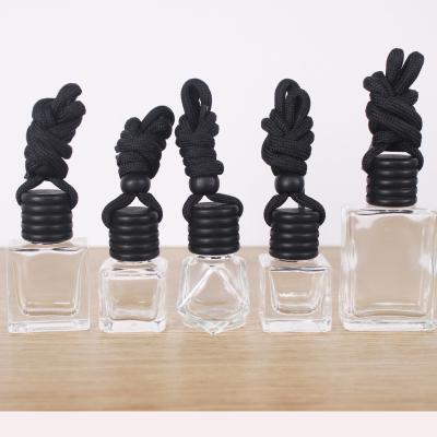 China Multi Shaped Empty Car Freshener Bottle 8ml 9ml 10ml 15ml Car Hanging Bottle for sale