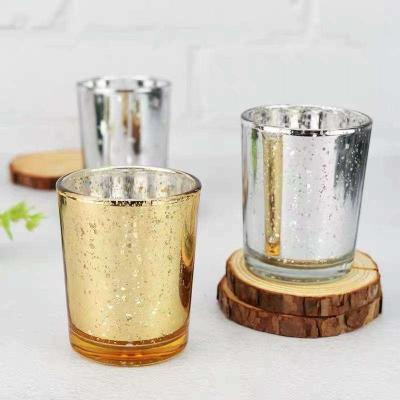 China Luxury Empty Scented Candle Jar Electroplating Carving Unique Candle Jars With Lids for sale