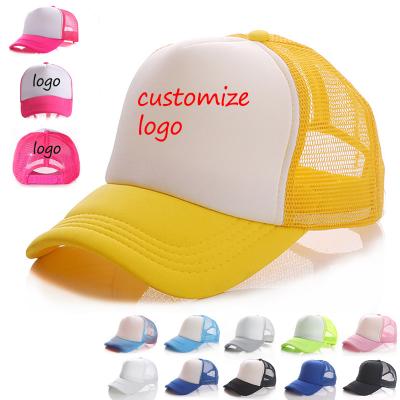 China European and American Style WDD338 Wholesale Custom Adult High Quality Printed Logo Trucker Hat Fashion Mesh Ponytail Baseball Caps Summer Visor Sport Caps for sale