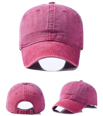 China European and American Style Vintage Cotton Washed Distressed gorras Hats Twill Plain sports caps Adjustable Dad Hat for sale