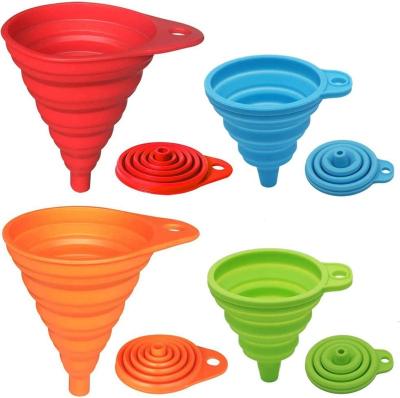 China High Quality Viable Collapsible Collapsible Funnel Kitchen Small Silicone Candy Funnel for sale