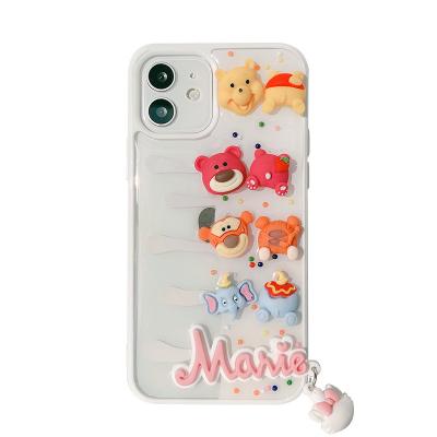 China Cute cartoon ip12ProMax foriOS 11 mobile phone shockproof epoxy iPXS/XR 7/8plus suitable shell for sale