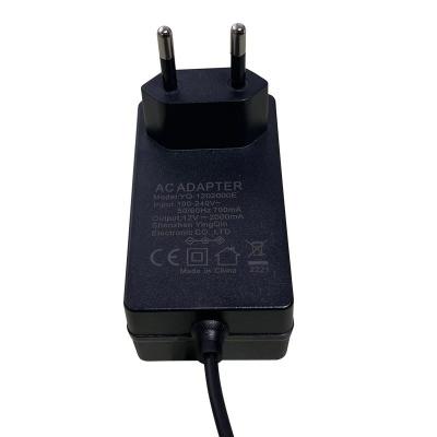 China Over Voltage CE Approved DC12v 2a Power AC Adapter For CCTV Camera Computer 3A TV Adapter for sale