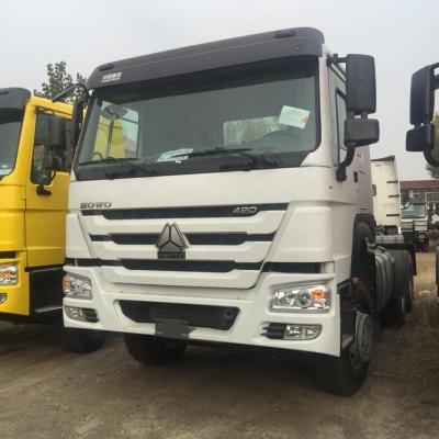 China CNHTC SINOTRUK HOWO 6X4 371HP 10W TRACTOR HEAD WITH CHEAPEST PRICE 6980x2580x3150 for sale