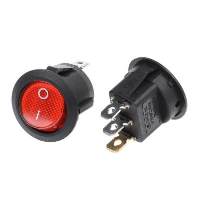 China Control KCD1-105N 250VAC 3 Pin Mini Round Industrial ON-OFF Rocker Switch for sale