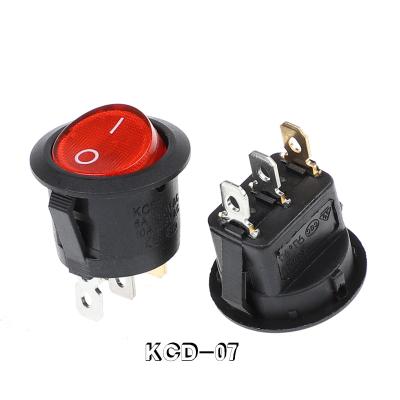 China Control 15mm 2pins 3a250v 6a125v Rocker Rocker Switch Industrial Electrical Switch For Car Dash Dashboard for sale