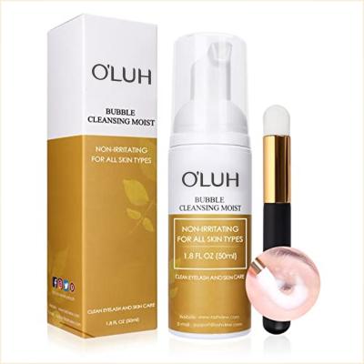 China Soft Makeup Deep Cleansing 2021 Hot New Private Label Eyelash Extension Bubble Detergent Foam With Eyelash Brush Eyelash Foam Detergent for sale