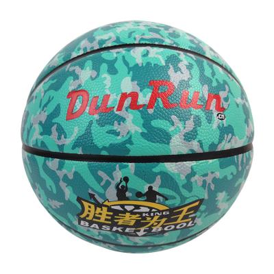 China PVC Size 7 Custom Pattern Fashion Mint Green Leather Official Street Basketball Ball for sale