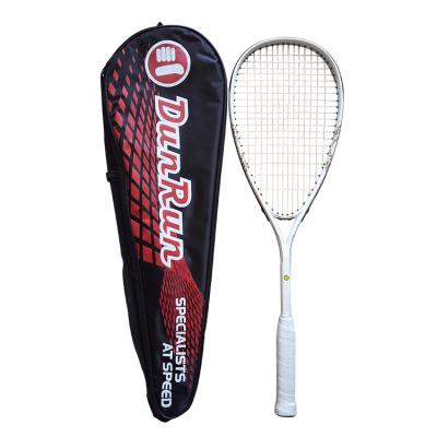 China Customized Aluminum Alloy Logo Aluminum Alloy Nylon String PU Grip Squash Racket for sale