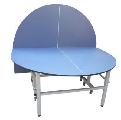 China Only Indoor Ping Pong Table 18Mm Round Blue Or Green Ping Pong Training Table 274x152.5x76cm for sale