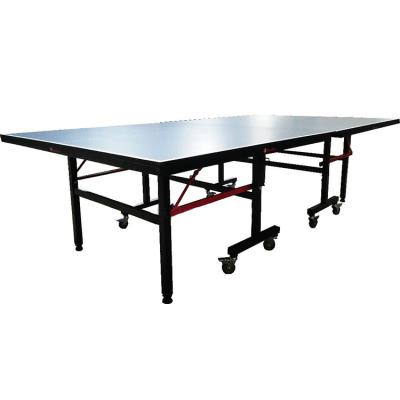 China Costom Logo Indoor Only Foldable Tennis Table Best Selling MDF Ping Pong Table Table for sale