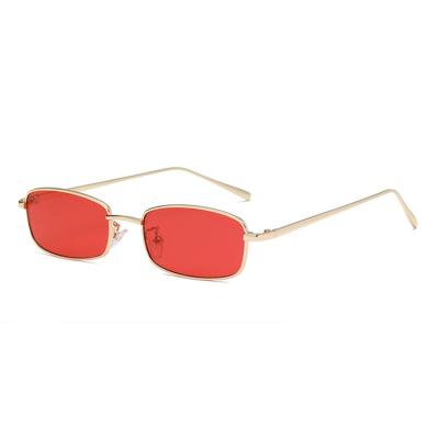 China Fashion Square Sunglasses Frame Hip-Hop Sunglasses New Small Shape Ocean Piece Candy Color Cool Sunglasses 2021 for sale