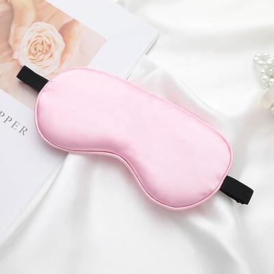 China 100% Silk 3d Sleep Eye Mask Mulberry Silk Adjustable Pink Eye Mask For Soft Sleep for sale