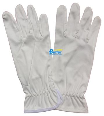 China 100% Fiber Jewelry Gloves Micro White Micro Fiber Sewn Jewelry Cleaning Gloves, Protocol Glove, Etiquette Gloves for sale