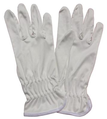 China Stretch Industrial Glove 100% Cotton Softtextile Polyester Stretch Polyester Fashion Show Glove Industrial Stretch Polyester Softtextile Glove for sale