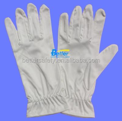 China Wholesale 100% Polyester Cotton Stretch Gloves Bulk Pattern White Cotton Wholesale 100% Polyester Stretch Gloves for sale