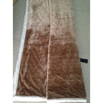 China Single Cheap Price Blanket Plain Flannel With Sherpa Tone On Double Tone Blanket for sale