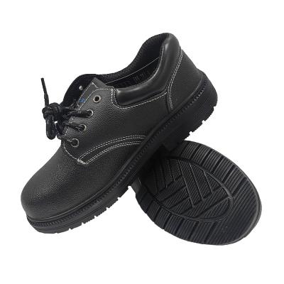 China Unisex Anti Smash Construction Work Shoes Low Cut Steel Midsole Rubber Steel Toe Leather Upper Safety Shoes for sale