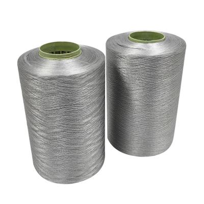 China 150D/2 Grey Conductive Sewing Thread for Anti-static Garment Making Polyester Carbon Fiber Thread Long Conductive Fiber for sale