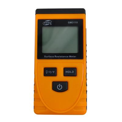 China GM3110 Surface Resistance Tester High-Precision Portable Insulation Resistance Tester Electrostatic Detector for sale