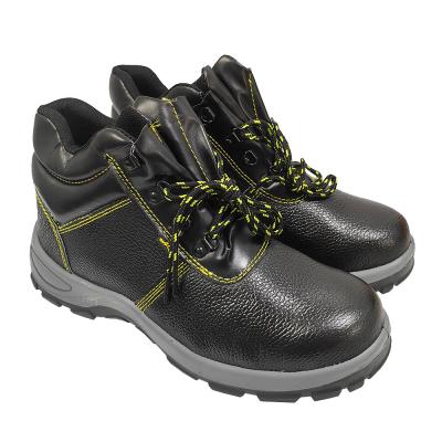 China Men's Black Anti Smashing Anti Piercing Safety Shoes Steel Toe Protection Shoes Acid And Alkali Resistant Work Shoes for sale