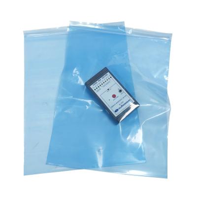 Κίνα Μπλε PE 0,75mm ((H) * 300 ((W) * 400 ((L) mm ESD Zip Lock Shielding Bag για συσκευασία μικρών και μεσαίων ηλεκτρονικών εξαρτημάτων προς πώληση