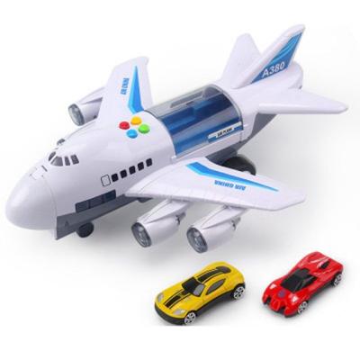 China Friction toy with Children's Toy Aircraft Large Size Passenger Plane Toy Car Airplane Music Story Simulation Track Lightweight Sound Children's Inertia Flatliner for sale