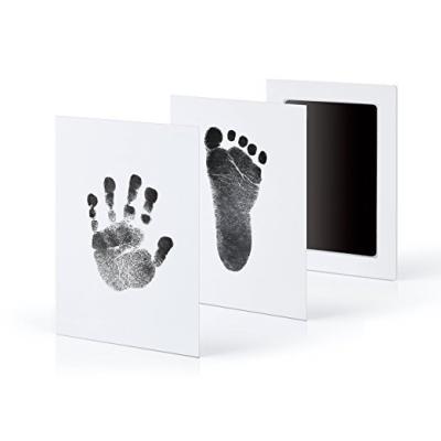 China Art Non-Toxic Safety Baby Handprint and Footprint Kit Keepsake Stamp Ink Pad with Photo Paper Frame for Newborn Girls and Boys for sale