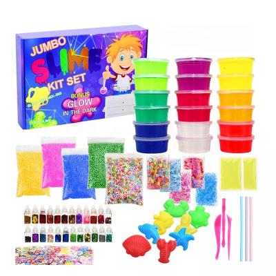 China Hot Selling Fruit Cake Educational Toys 18pack Cotton Mud DIY Kit DIY Sludge Kit Fluffy Mud Kit For Kids for sale