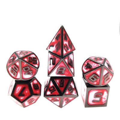 China DND RPG dungeons and dragons hot sale custom polyheral small metal dnd geometric wholesale set for sale