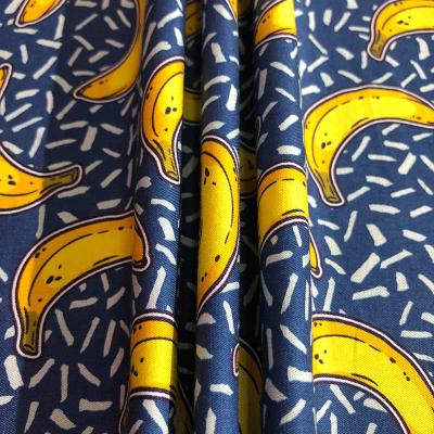 China Sustainable Digital Printed Shirt Fabric For Dress Hot Selling Custom Cotton Woven for sale