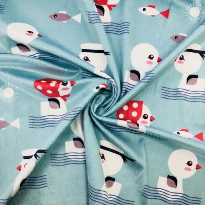 China Tear-Resistant Custom Design Digital Printed Soft Minky Fabric, Blanket Fabric for sale