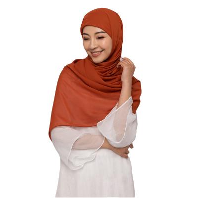 China Wholesale bawal square hijab plain dyed plain dyed polyester square hijab chiffon hijab scarf for muslin women for sale