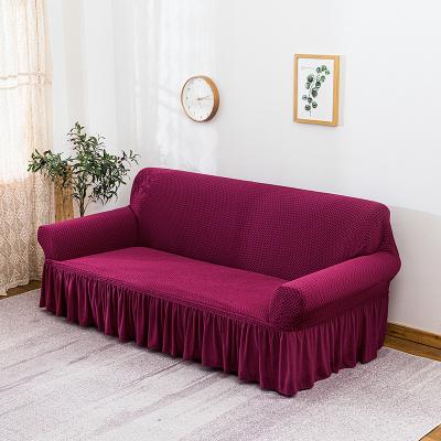 China Hot Sale Jacquard Sofa Cover Velvet Couch Loveseat Sofa Cover Stretch Slipcover for sale