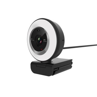 China Kolitt Webcam Full HD 1080P 30fps Desktop Laptop Notebook Computer Skype With Microphone LED Ring Light for sale