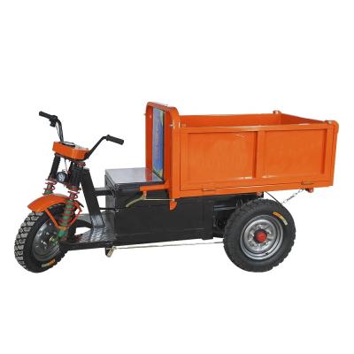 China Electric cargo construction machinery dump truck brick pulling truck handling materials and sand engineering tricycle tricycle truck for sale