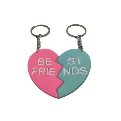 China Souvenir Gifts Creative Custom PVC 2D/3D Soft Rubber Personalized Key Chain Make With Promotional Gift Rubber Custom Key Chain for sale