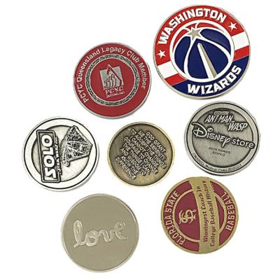 China Europe factory price metal stamping dies custom challenge coins with logo for collectable and souvenir for sale