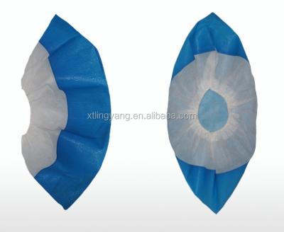 China Waterproof And Non-slip Disposable PP Coated Non-Slip CPE Water Proof Outdoor Shoe Cover for sale